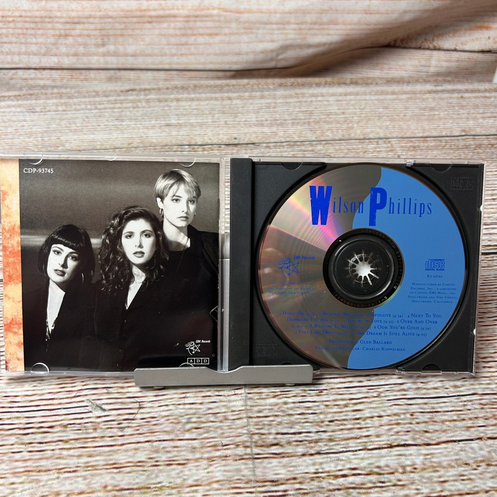 Wilson Phillips Self-Titled Debut CD 1990 SBK Records CDP-93745 Hold On Pop Rock
